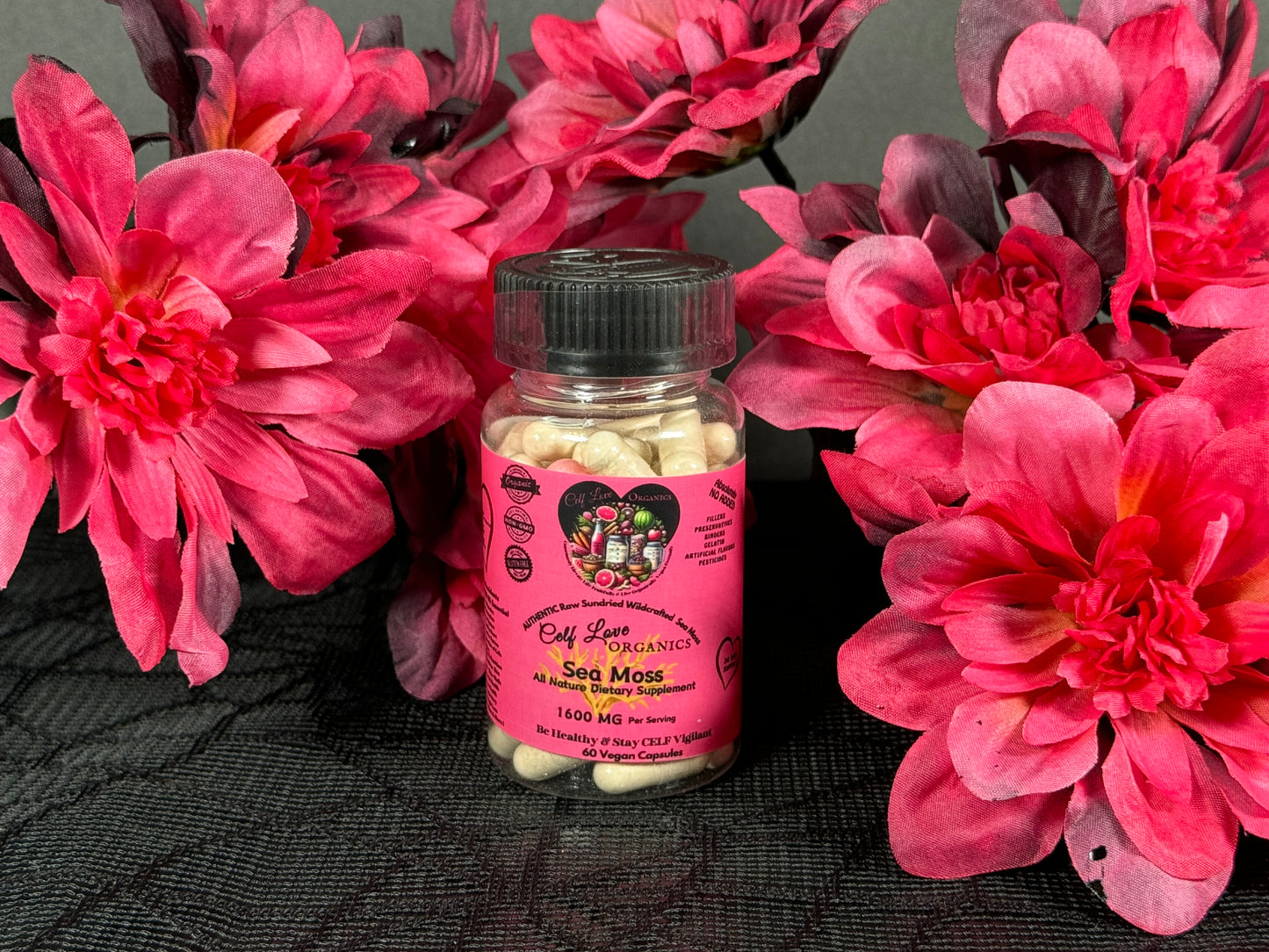 Celf Love Organics Capsules Front View
